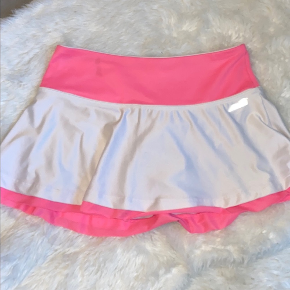 Pink and White tennis skort